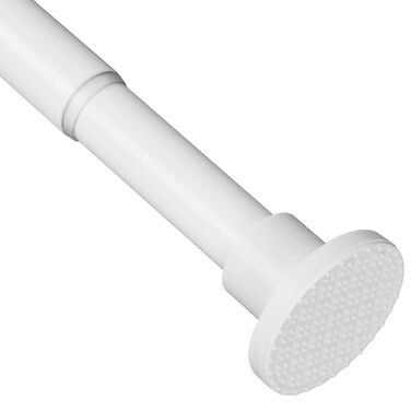 Висувна штанга для душу, штанга для душу без свердління, кріпиться без свердління, для шафи (70-195 см, білий)