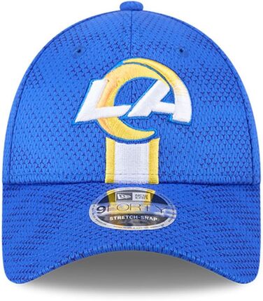 Кепка New Era NFL Sideline 2024 з логотипом команди Los Angeles Rams, регульована, 9Forty, бейсболка, American Football, AFC NFC Snapback