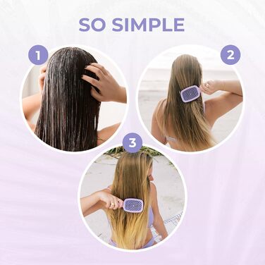 Щітка для волосся FHI Heat UNbrush – безболісне розчісування для всіх типів волосся, DuoFlex-щітинки, антистатична, з вентиляцією, блакитний колір