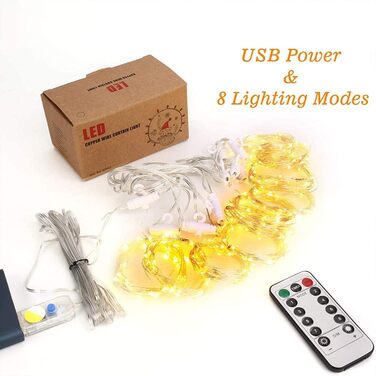 Льодогенератор 3Mx3M 300 LED, USB, з пультом та таймером, для декору, водонепроникний, білий/теплий білий