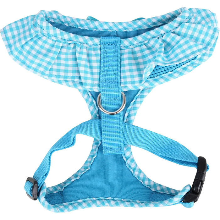 Іграшка для собак Пуппія Вівьєн - м'яка, анти-гризуча, для маленьких собак та цуценят, в коротку смужку, небесно-блакитна, XS