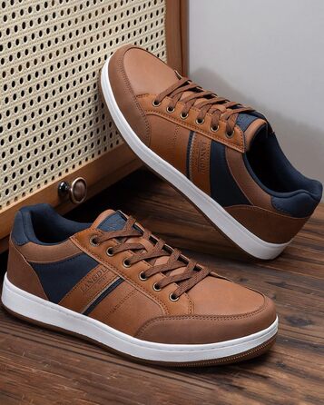 Чоловічі кросівки для відпочинку та ходьби: легкі, дихаючі, розмір 41-46 EU (43 EU), колір коричневий