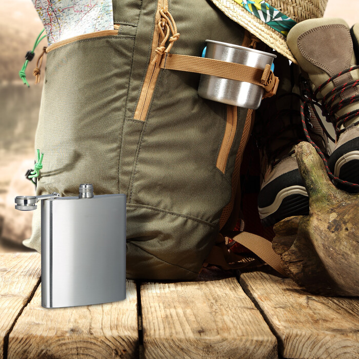 Relaxdays Stainless Steel Flask 200 ml