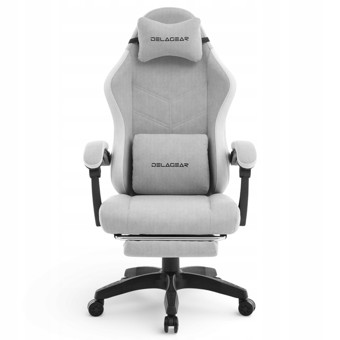 Ігрове крісло Delagear G 325, сіра тканина