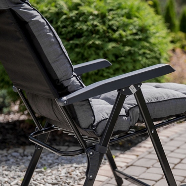 Шезлонг сталевий Patio Lena H024-07PB, сірий