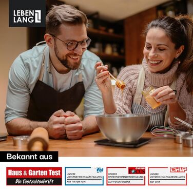 Кухонні ваги LEBENLANG: цифрові, водонепроникні, USB-зарядка, до 10 кг, для їжі та кухні