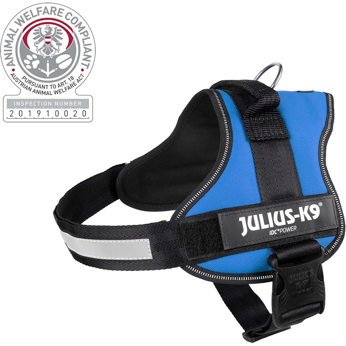 Шлейка для собак K9 Powergeschirr, розмір /2, неонова (S/Mini, з прапором Німеччини)