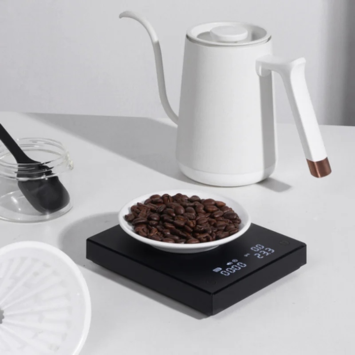 Ваги для кави з таймером Timemore Black Mirror Basic 2.0 USB, чорні