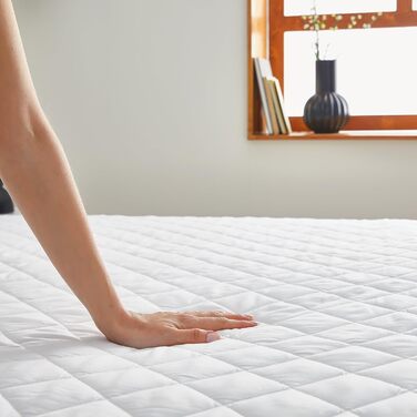 Pikolin Home - Padded Mattress Protector Cover with Waterproof and Breathable Membrane, Pillowcase 105 - 105 x 190/200 cm