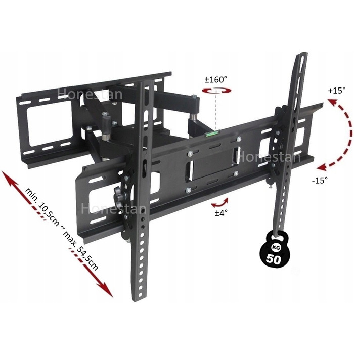 Поворотний кронштейн для телевізора Panasonic TX-P50G20E, настінне навісне кріплення з вилітом