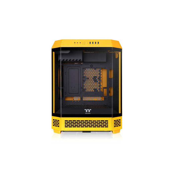 Корпус ПК Thermaltake The Tower 600 ATX з вертикальним дизайном, 3 скляні панелі, 2 вентилятори 140mm, підтримка радіаторів 420/360mm, USB-C, білий (Bumblebee)