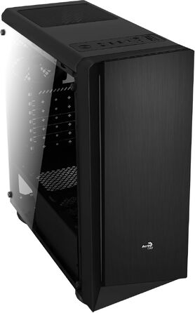 Корпус для ПК AeroCool RIFT ATX, RGB підсвітка (13 режимів), 120мм вентилятор, чорний