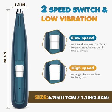 Професійна машинка для стрижки шерсті собак та котів з LED-підсвічуванням, акумуляторна