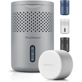 Pro Breeze Osmo: Безшумний осушувач повітря для дому, спальні, шафи, авто. Таблетка 700г (до 100 днів). Колір: сірий
