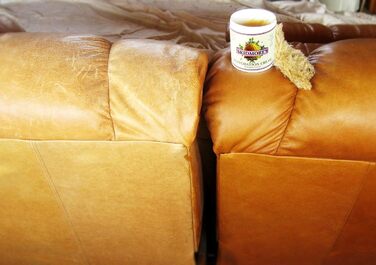 Skidmore's Restorative Cream | True restorative, softening, and nourishing balm for leather and wood | 100% natural, non-toxic formula