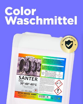 Рідкий засіб для прання кольорових речей Lorito Santer Color, 10 л