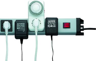 Розподільник розеток Kopp Powerversal 7-фазний з підсвічуванням та вимикачем, IP20