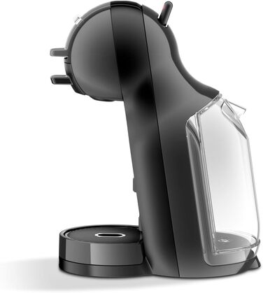 Кавомашина NESCAFÉ Dolce Gusto Mini Me від Krups, чорна/антрацитова, KP1238. Автоматична капсульна кавомашина з 15 Bar тиском, об'єм резервуару 0,8 л, режим Eco. Приготування гарячих та холодних напоїв.
