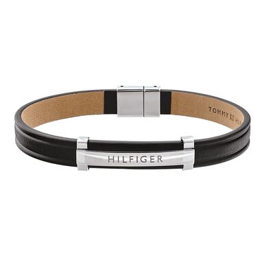 Браслет чоловічий шкіряний Tommy Hilfiger чорний 2790161