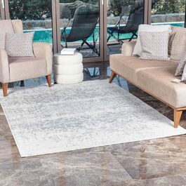Surya Syracusa Vintage Oriental Rug Living Room, Dining Room, Bedroom - Boho, Short Pile Rug for Easy Care - Large 120x170cm in Beige Gray 120 x 170 cm (Rectangular)
