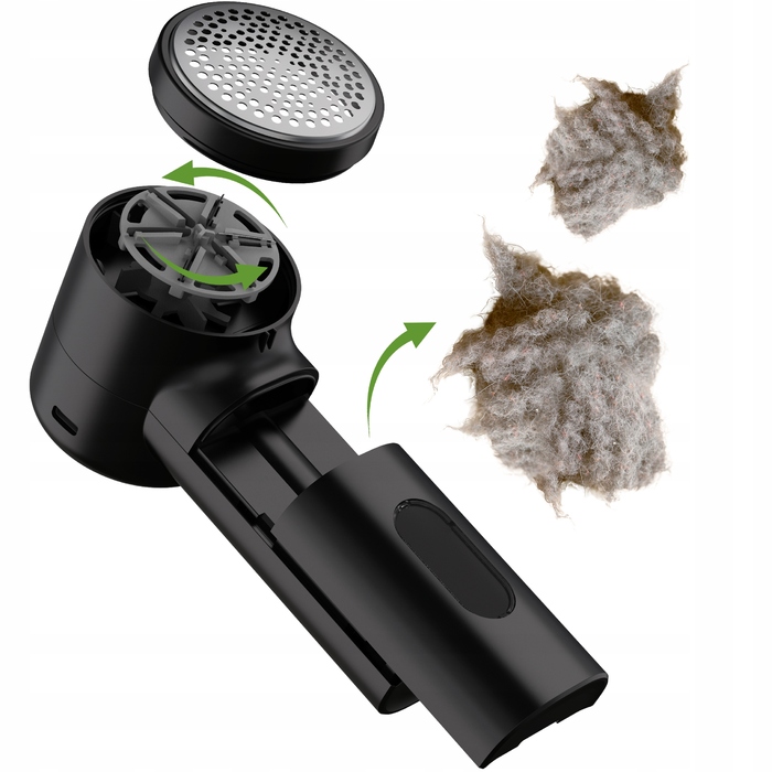 Електрична машинка для видалення катиків з одягу та светрів, USB, потужна, 6 лез