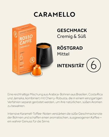 Капсули кави ROSSO CAFFÈ Nespresso, 120 шт. Аромакава, набір з 3 преміум смаків, сумісні з Nespresso, 120 шт.