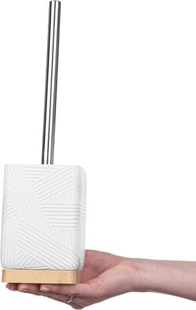 Набір для туалету KADAX: щітка для унітазу з тримачем, квадратна, біла