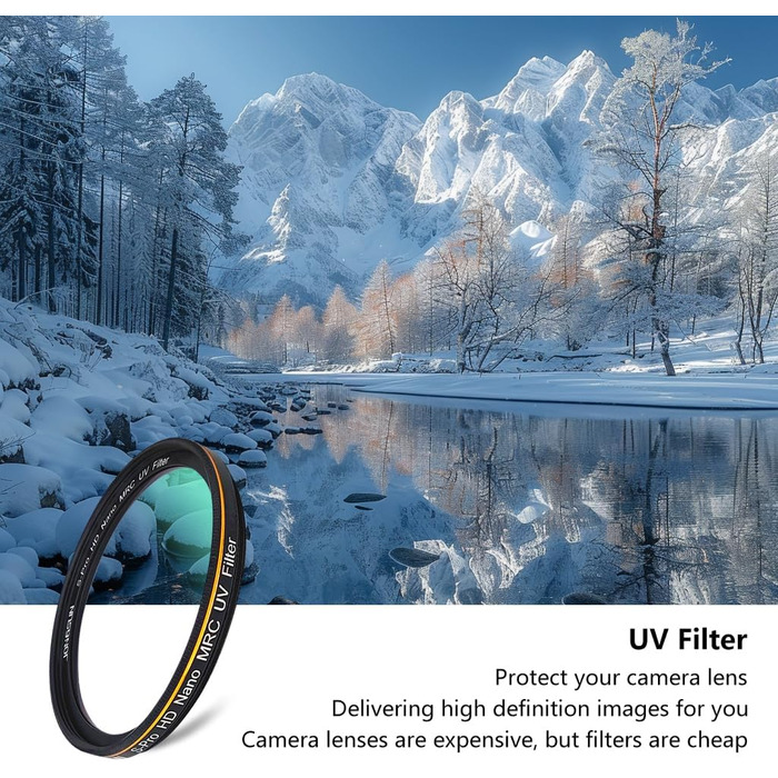 Фільтр UV JONGSUN 105mm S-Pro HD Nano MRC з багатошаровим покриттям B270 для захисту від ультрафіолету