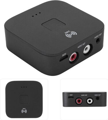 Bluetooth 5.0 Аудіоприймач: NFC, HiFi, Aux, RCA, USB. Підтримка для TV, авто, стереосистеми