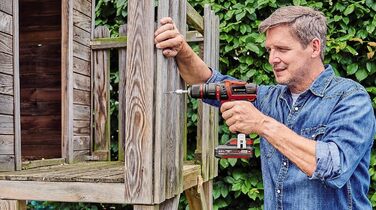 Акумуляторний дриль-шуруповерт Einhell TE-CD 18/45 3X-Li+ 22 Power X-Change (18 В, 45 Нм, кутовий та ексцентриковий насадки, 22-ти шт. набір біт, 2x2,0 Ah акумулятори, зарядний пристрій + E-Box)