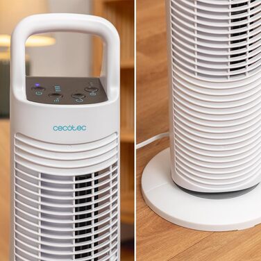 Турбовентилятор Cecotec EnergySilence 9090 Skyline, 76 см, білий, висота 30