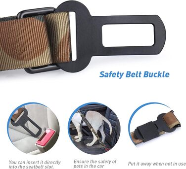 Міцна собача повідок-рулетка, камуфляжна військова повідок з автофіксатором для великих собак до 68 кг, 1,8 м, амортизуюча, з подвійним руків'ям, тактична повідок для собак