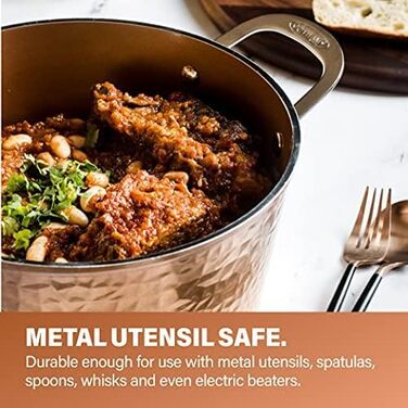 Набір посуду Gotham Steel Hammered Copper Collection: 15 предметів з антипригарним покриттям, алюмінієвий, для приготування та випікання