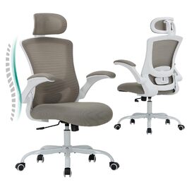 Офісне крісло Colamy Ergonomic з регульованою підголівником та поперековою підтримкою, Khaki