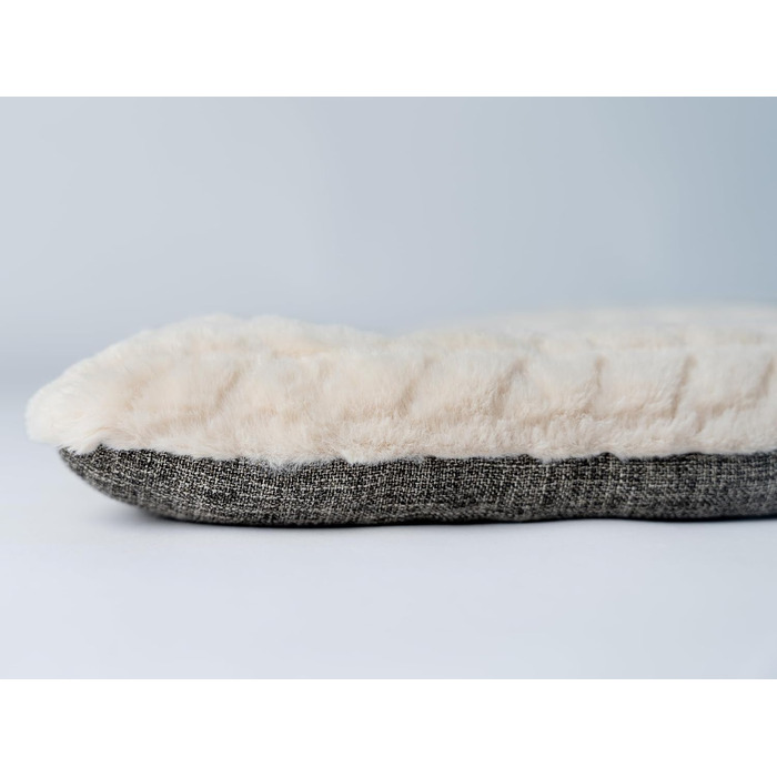 TrendPet Лежанка для собак і котів, двостороння, з підкладкою, 90x65 см, бежева