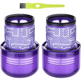 Фільтри для пилососа Dyson V7 V8: комплект 2 шт. HEPA, замінні, для моделей Animal та Absolute (# DY-96566101, DY-96747801)