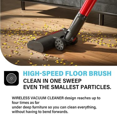 Акумуляторний пилосос Stanew ST-609: 4-в-1, бездротовий, 150W, 22.2V, 40 хв роботи, 800 мл, для килимів, шерсті тварин, авто