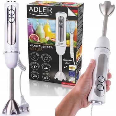 Ручний блендер ADLER AD4625, білий, 1500 Вт