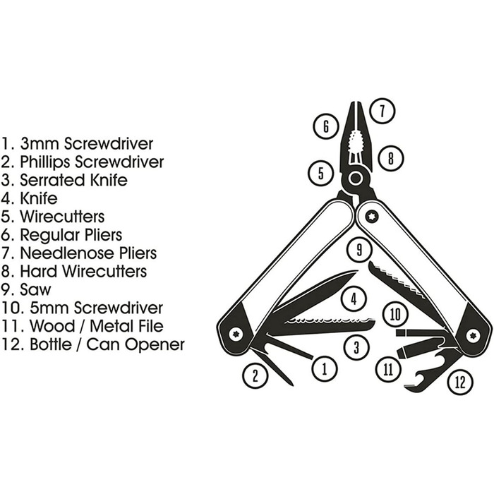 Мультитул Gentlemen's Hardware з нержавіючої сталі та дерева, 3,5x10x2,3 см, GEN627UK