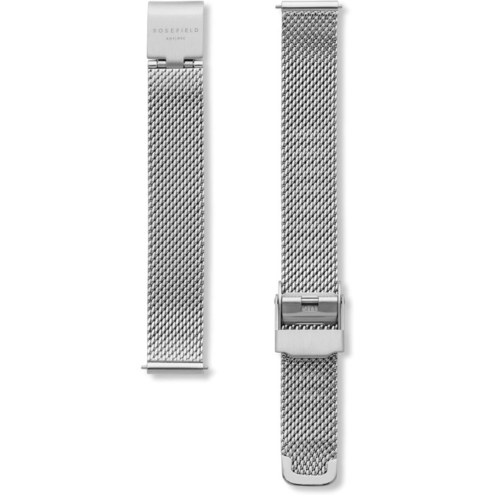 Жіночий годинник Rosefield Boxy XS з білим циферблатом та золотим браслетом, 22x24 мм