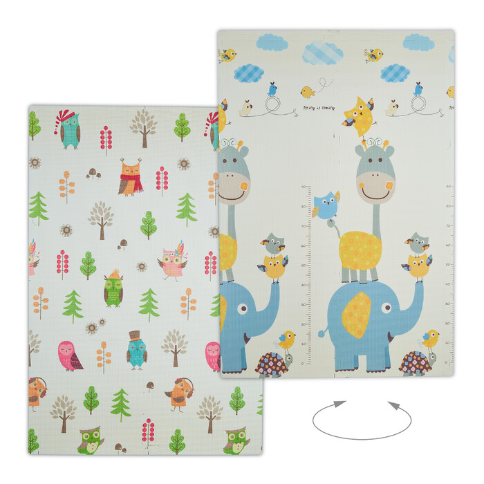 Relaxdays Puzzlemat Duo: Owl / Elephant