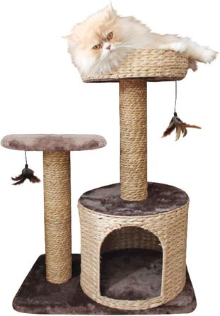 Croci C6020457 Scratching Post Natural Larix, 60 x 38 x 80.5 cm