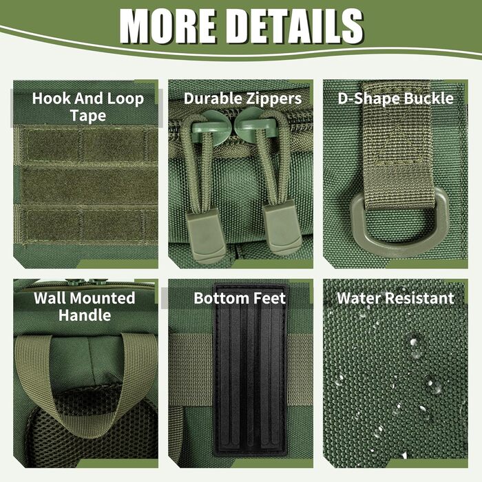 Рюкзак для камери з відділенням для ноутбука 15.6 дюймів - водонепроникний рюкзак для фототехніки, міцний, сумісний з Canon, Nikon, DJI | Знімний підкладковий вкладиш | Ремінь для штатива (Зелений)