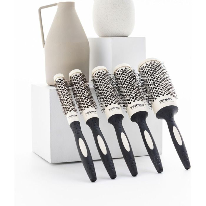 Набір плойок Termix Evolution Basic: іонізація, швидке сушіння, ергономічна ручка, 5 розмірів для середньої та товстої волосся