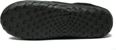 Домашні тапочки NewDenBer для чоловіків, мокасини з піною пам'яті, теплі та зручні, з неслизькою гумовою підошвою (47 EU, 2 Чорний)