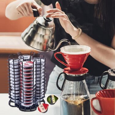 Тримач для капсул кави TegoVE сумісний з Tassimo, на 52 капсули, чорний