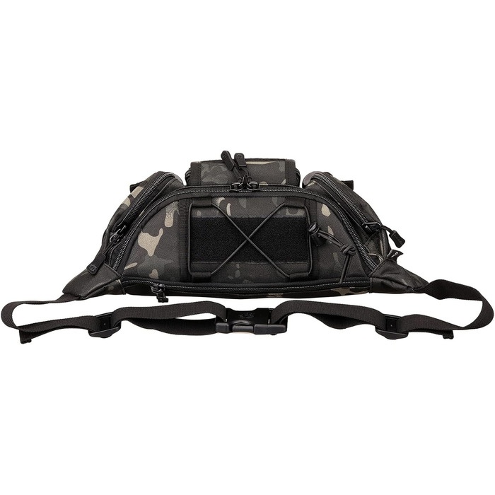 Тактична чоловіча поясна сумка Molle, водонепроникна, унісекс, чорно-камуфляжна