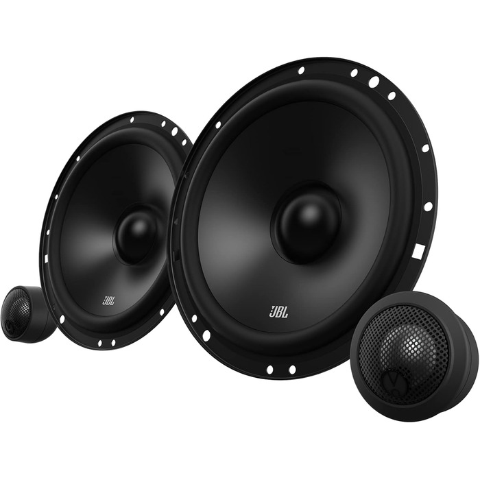 Автомобільна акустика JBL Stage1 601C 200 Вт, компонентна система 2-смугова, динаміки 16-17 см, твіттер, чорна, Harman Kardon