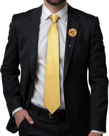 Чоловіча краватка Hi-Tie: чорна, рожева, синя, зелена, з візерунком пава, в клітинку, смужка, крапка, з нагрудною хустинкою та краватковими затискачами. Ідеально для вечірки, ділових зустрічей та особливих подій.