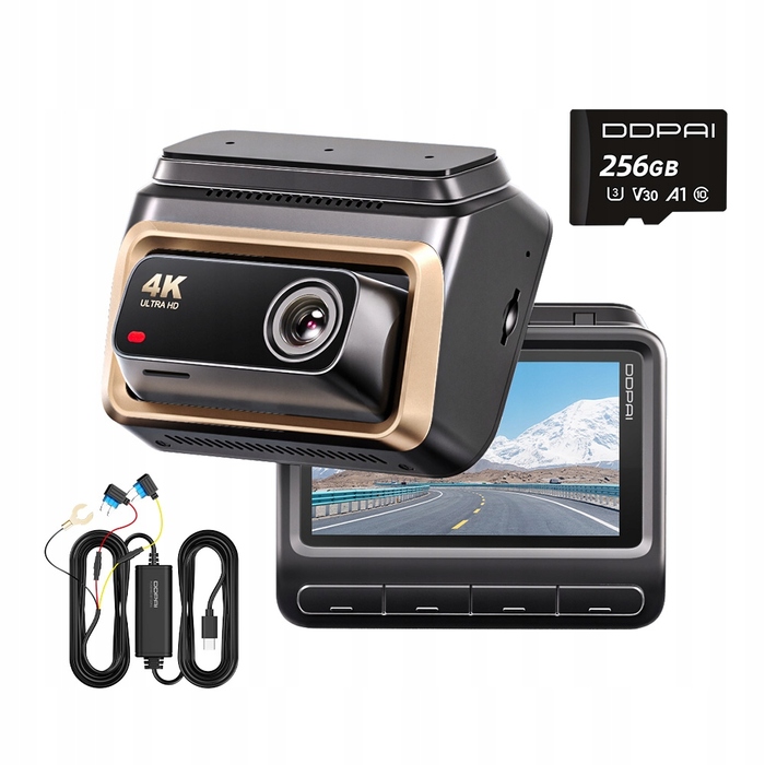Автомобільний відеореєстратор DDPAI Z60 Pro 4K HDR, 128 ГБ + Hardwire Kit